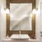 Head West® Glossy Chrome Float Rectangular Wall Mirror